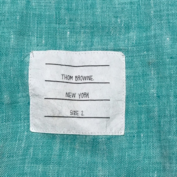THOM BROWNE button up sz 2 - Picture 4 of 5